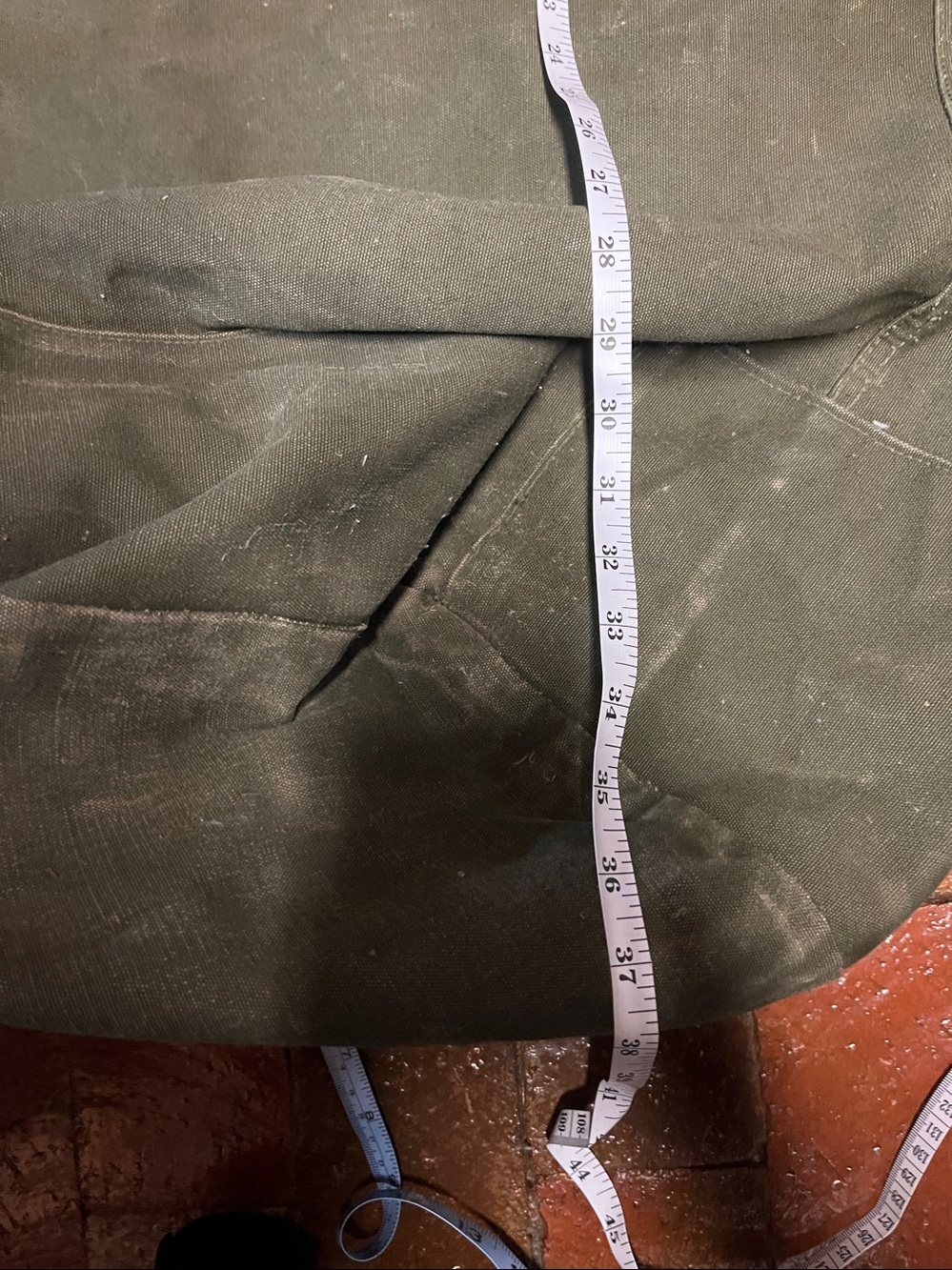 vintage US Army duffel bag 31” long x 21” wide 3048 - Picture 8 of 8